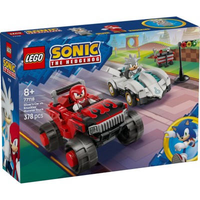 LEGO® Sonic the Hedgehog™ Silver’s Car vs. Knuckles’ Monster Truck 77118
