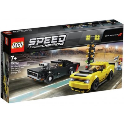 LEGO® Speed Champions 2018 Dodge Challenger SRT Demon and 1970 Dodge Charger R/T 75893