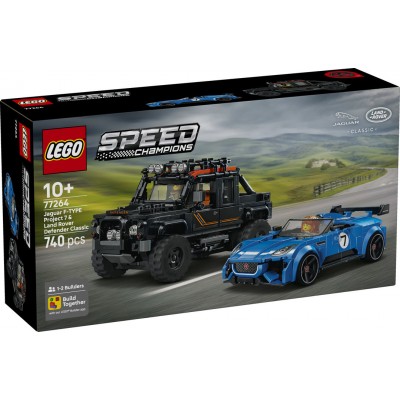 LEGO® Speed Champions Jaguar Project 7 & Land Rover Defender 77264