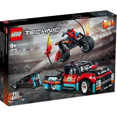 LEGO® Technic™ Stunt Show Truck & Bike 42106
