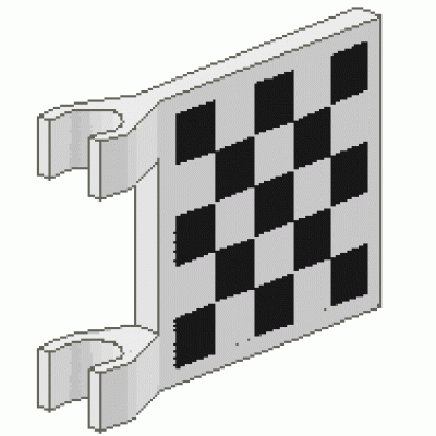 LEGO Checkered Flag - Clip on